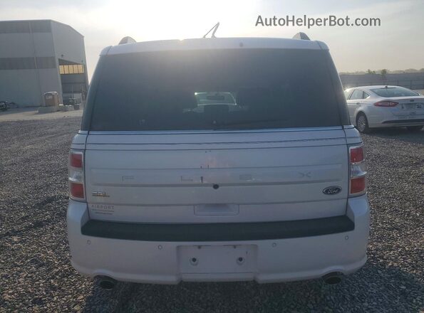 2FMGK5C8XJBA08318 2018 FORD FLEX Белый Вид сзади