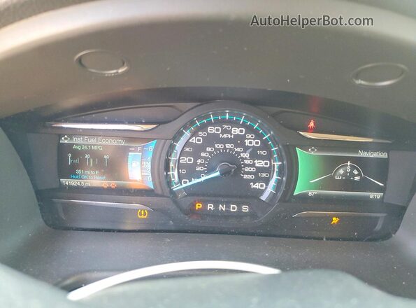 2FMGK5C8XJBA08318 2018 FORD FLEX Белый Вид щитка приборов