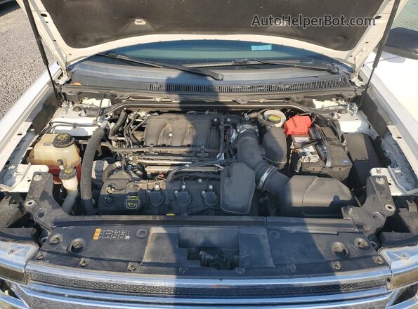 2FMGK5C8XJBA08318 2018 FORD FLEX Белый Вид подкапотного пространства