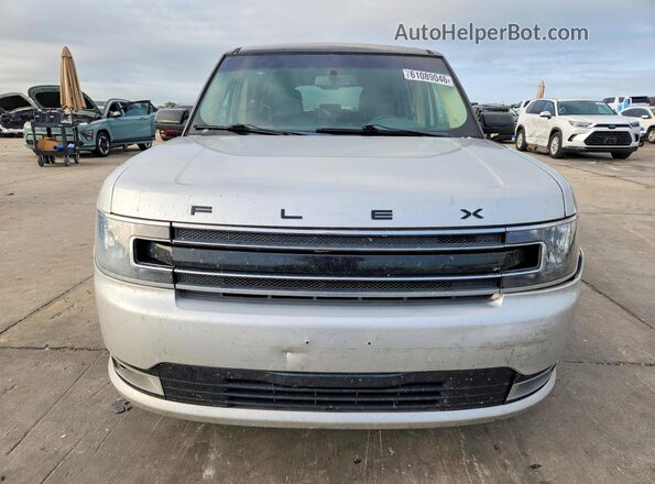 2FMGK5C8XJBA19738 2018 FORD FLEX Silver Вид спереду