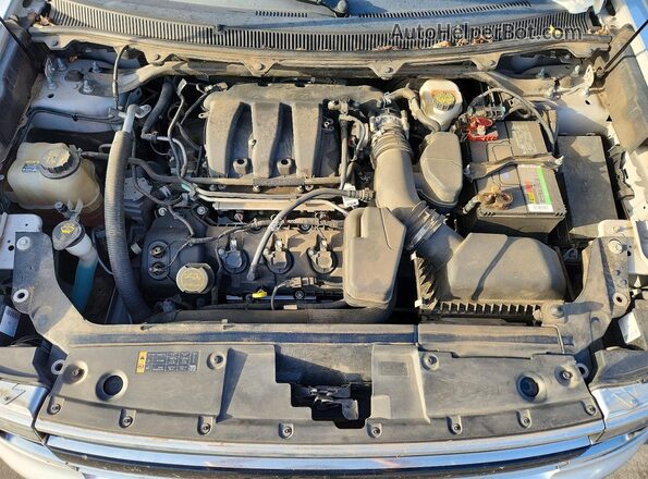 2FMGK5C8XJBA19738 2018 FORD FLEX Silver Вид задньої частини салону