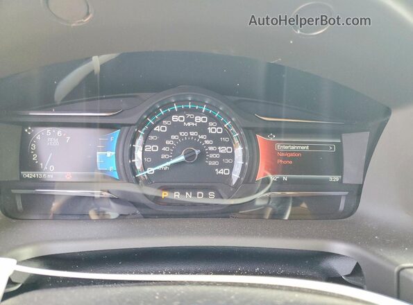 2FMGK5D81JBA12532 2018 FORD FLEX Silver Вид щитка приладів