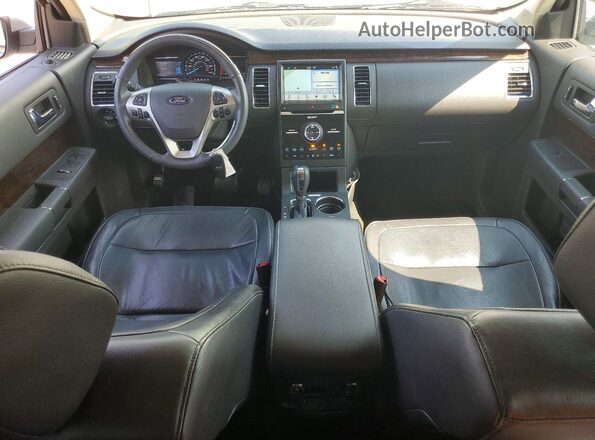 2FMGK5D81JBA12532 2018 FORD FLEX Silver Вид панелі приладів