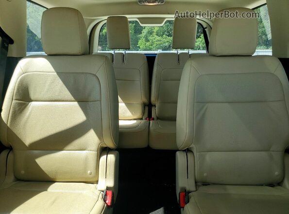 2FMGK5D81KBA31891 2019 FORD FLEX White უკანა სავარძლების ხედი