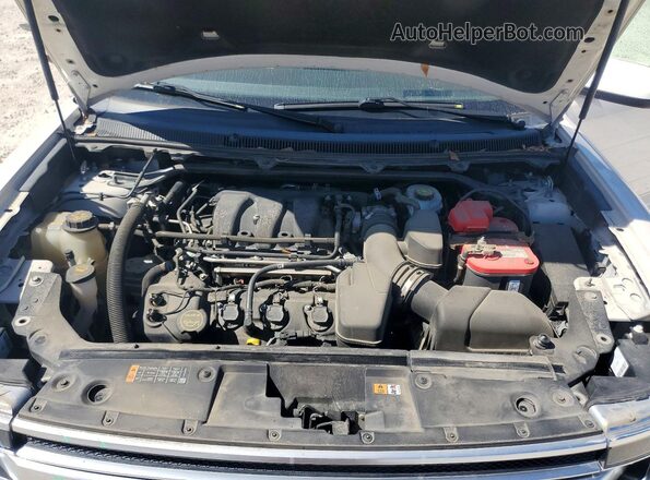 2FMGK5D81KBA31891 2019 FORD FLEX White ძრავის განყოფილების ხედი