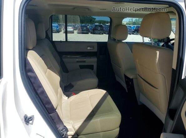 2FMGK5D81KBA31891 2019 FORD FLEX White უკანა სალონის ხედი