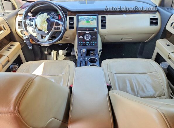 2FMGK5D82GBA02598 2016 FORD FLEX White Առջևի վահանակի տեսք