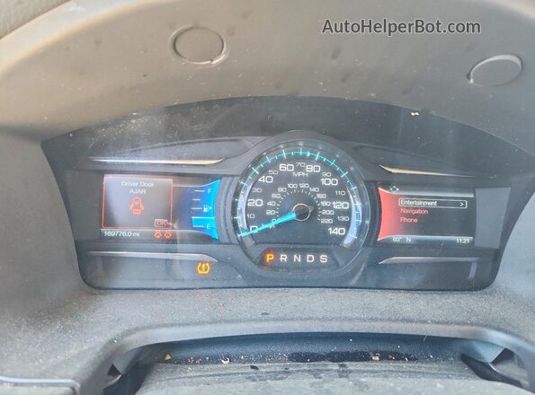2FMGK5D84GBA03154 2016 FORD FLEX Black Սարքավորումների վահանակի տեսք