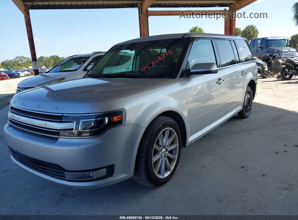 2FMGK5D84JBA09818 2018 FORD FLEX Silver წინა მარცხენა ხედი სამი მეოთხედიდან