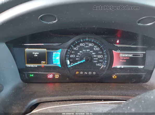 2FMGK5D84JBA09818 2018 FORD FLEX Silver უკანა სავარძლების ხედი