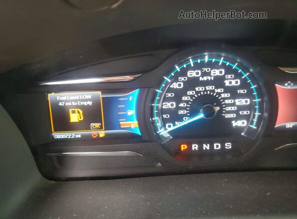 2FMGK5D85HBA00832 2017 FORD FLEX Серебряный Вид щитка приборов