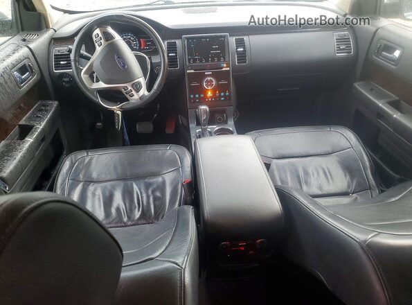 2FMGK5D85HBA00832 2017 FORD FLEX Серебряный Вид панели приборов