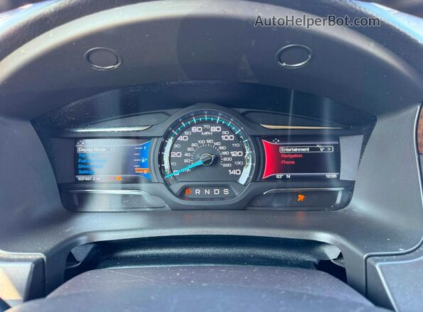 2FMGK5D88KBA22590 2019 FORD FLEX White Սարքավորումների վահանակի տեսք