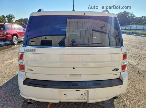 2FMHK6C80KBA15418 2019 FORD FLEX White Հետևի տեսք