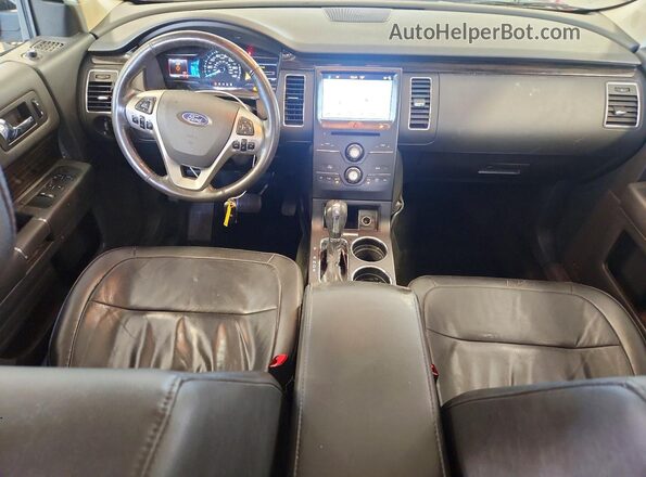 2FMHK6C81GBA13362 2016 FORD FLEX Красный Вид панели приборов