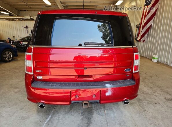 2FMHK6C81GBA13362 2016 FORD FLEX Красный Вид сзади