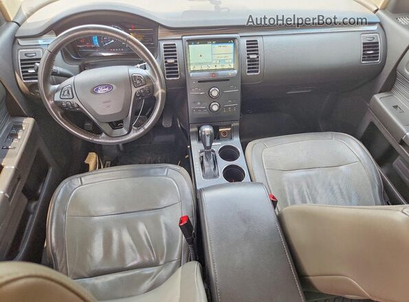 2FMHK6C84JBA15713 2018 FORD FLEX Charcoal Առջևի վահանակի տեսք