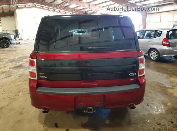 2FMHK6C84KBA36711 2019 FORD FLEX Red Вид ззаду