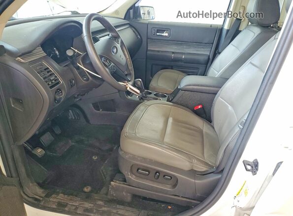 2FMHK6C85KBA17973 2019 FORD FLEX White Vista interior delantera