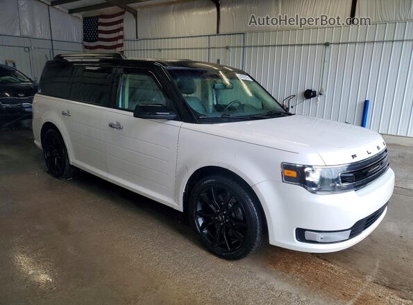 2FMHK6C85KBA17973 2019 FORD FLEX White Delantero derecho