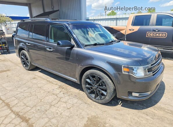 2FMHK6C86JBA18712 2018 FORD FLEX Gray Przód prawy