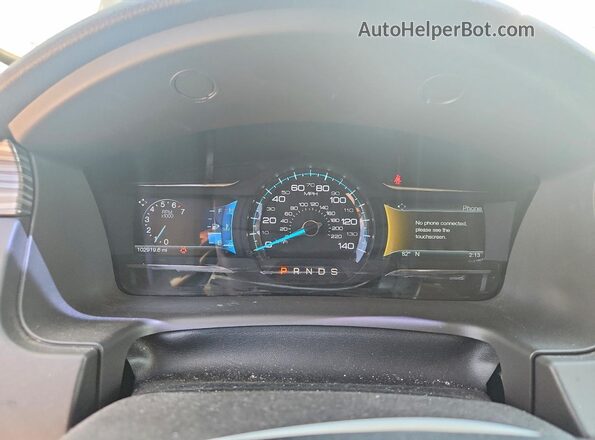2FMHK6C86JBA18712 2018 FORD FLEX Gray Widok zestawu wskaźników