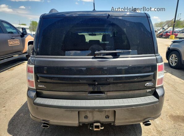 2FMHK6C86JBA18712 2018 FORD FLEX Gray Widok z tyłu