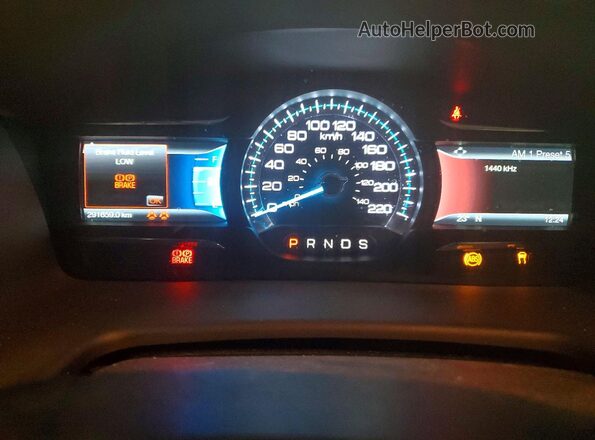 2FMHK6C86JBA21836 2018 FORD FLEX Серебряный Вид щитка приборов