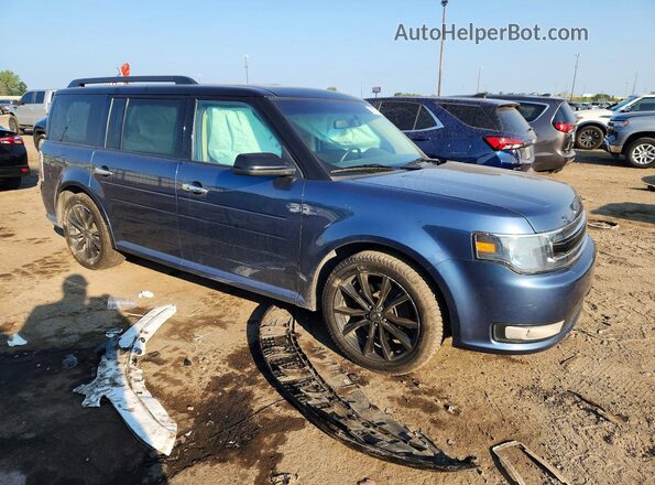 2FMHK6C86KBA21725 2019 FORD FLEX Blue Առջևի աջ
