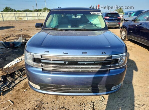 2FMHK6C86KBA21725 2019 FORD FLEX Blue Դիմացի տեսք