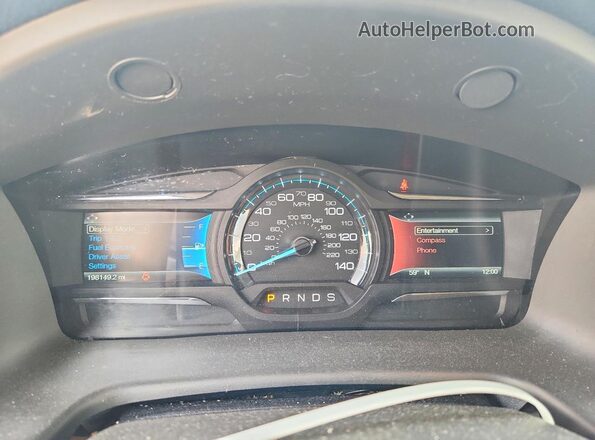 2FMHK6C87HBA09527 2017 FORD FLEX Silver ხელსაწყოთა პანელის ხედი