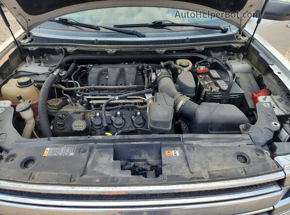 2FMHK6C87HBA09527 2017 FORD FLEX Silver ძრავის განყოფილების ხედი