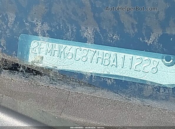 2FMHK6C87HBA11228 2017 FORD FLEX Gray Engine compartment view