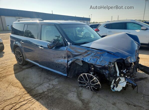 2FMHK6C87KBA37612 2019 FORD FLEX Blue Przód prawy