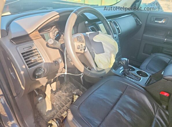 2FMHK6C87KBA37612 2019 FORD FLEX Blue Widok deski rozdzielczej