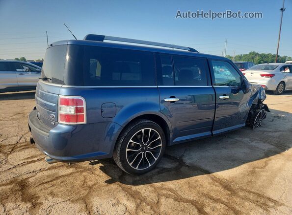 2FMHK6C87KBA37612 2019 FORD FLEX Blue Tył prawy