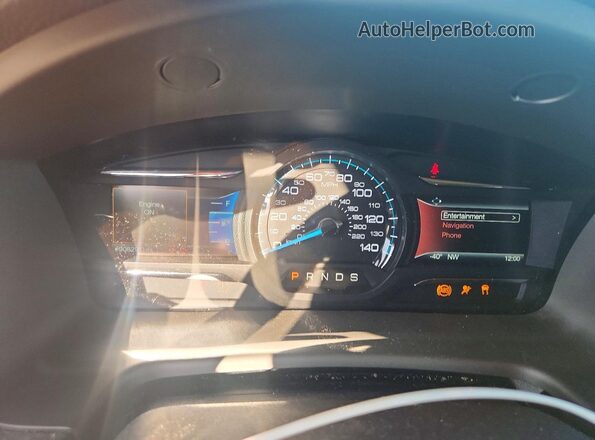 2FMHK6C87KBA37612 2019 FORD FLEX Blue Widok zestawu wskaźników