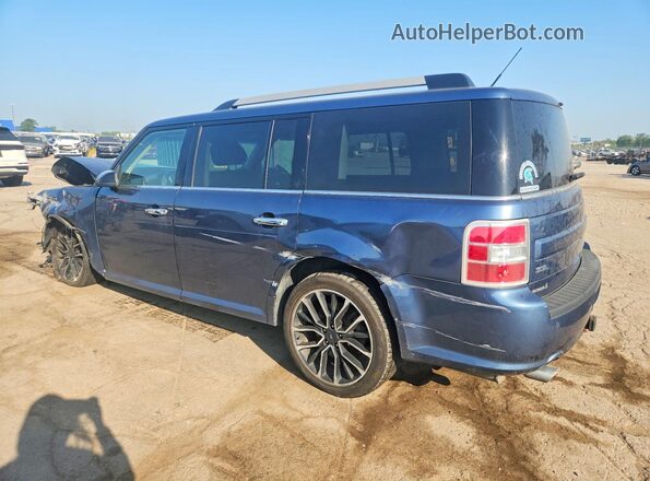 2FMHK6C87KBA37612 2019 FORD FLEX Blue Tył lewy