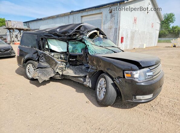 2FMHK6C89KBA18172 2019 FORD FLEX Черный Передняя правая четверть