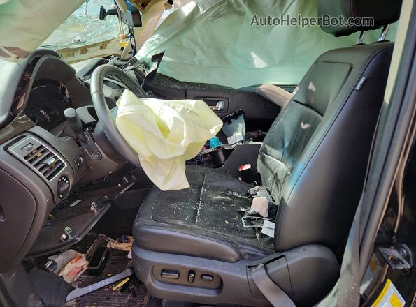 2FMHK6C89KBA18172 2019 FORD FLEX Черный Вид салона спереди