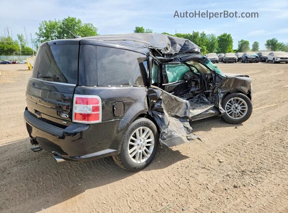 2FMHK6C89KBA18172 2019 FORD FLEX Черный Задняя правая четверть