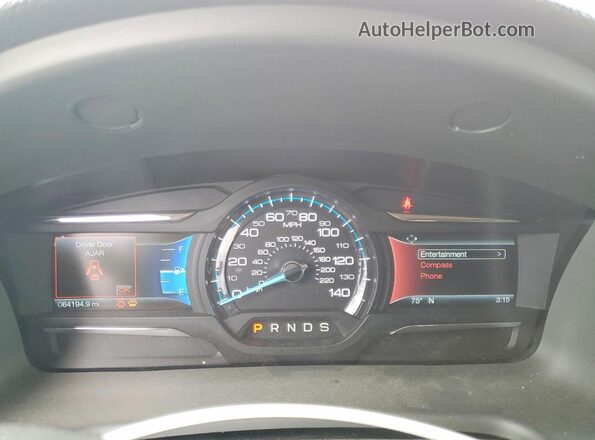 2FMHK6C8XKBA27768 2019 FORD FLEX Red Vista del cuadro de instrumentos