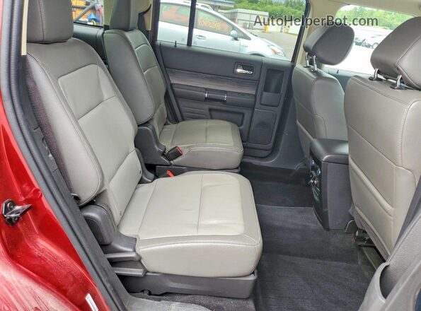 2FMHK6C8XKBA27768 2019 FORD FLEX Red Vista interior trasera