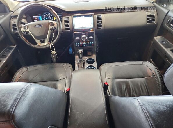 2FMHK6D80JBA14539 2018 FORD FLEX Black Widok deski rozdzielczej