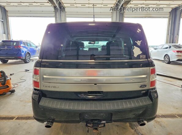 2FMHK6D80JBA14539 2018 FORD FLEX Black Widok z tyłu