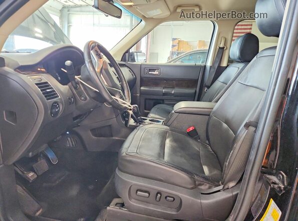 2FMHK6D80JBA14539 2018 FORD FLEX Black Widok wnętrza z przodu