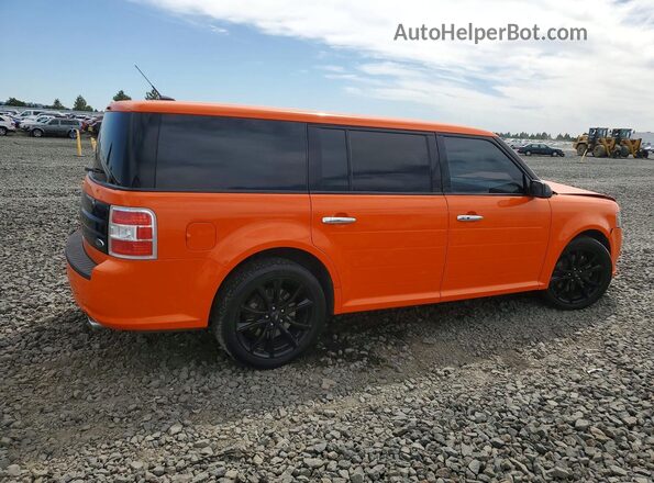 2FMHK6D80KBA06457 2019 FORD FLEX Orange Հետևի աջ