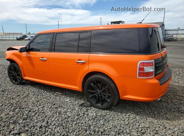 2FMHK6D80KBA06457 2019 FORD FLEX Orange Հետևի ձախ