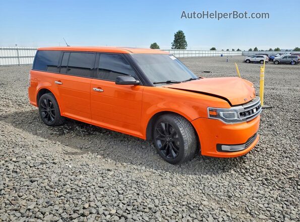 2FMHK6D80KBA06457 2019 FORD FLEX Orange Առջևի աջ