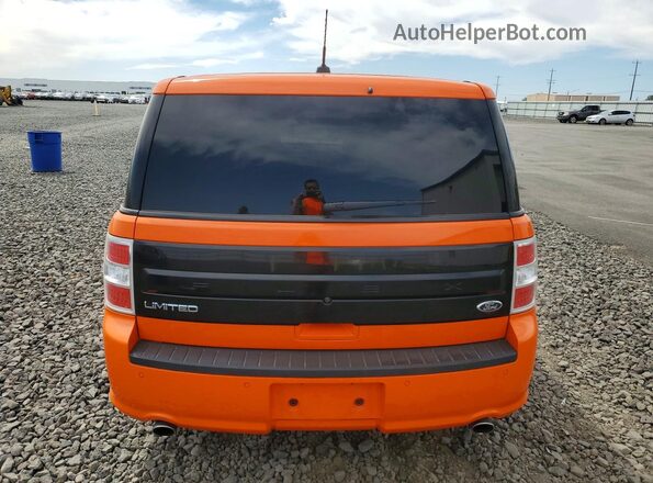 2FMHK6D80KBA06457 2019 FORD FLEX Orange Հետևի տեսք